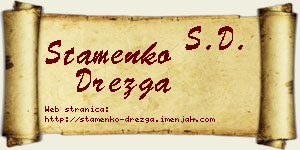 Stamenko Drezga vizit kartica